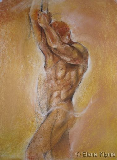 32 - Soul of a Hero (Chekirov-Kopie) Pastell, 30 x 40 cm